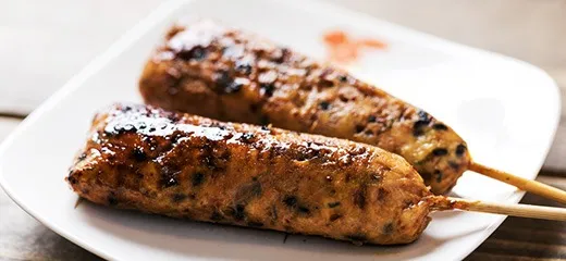 手作りつくね串焼き